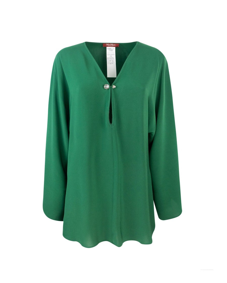 Max Mara Umile Green Blouse