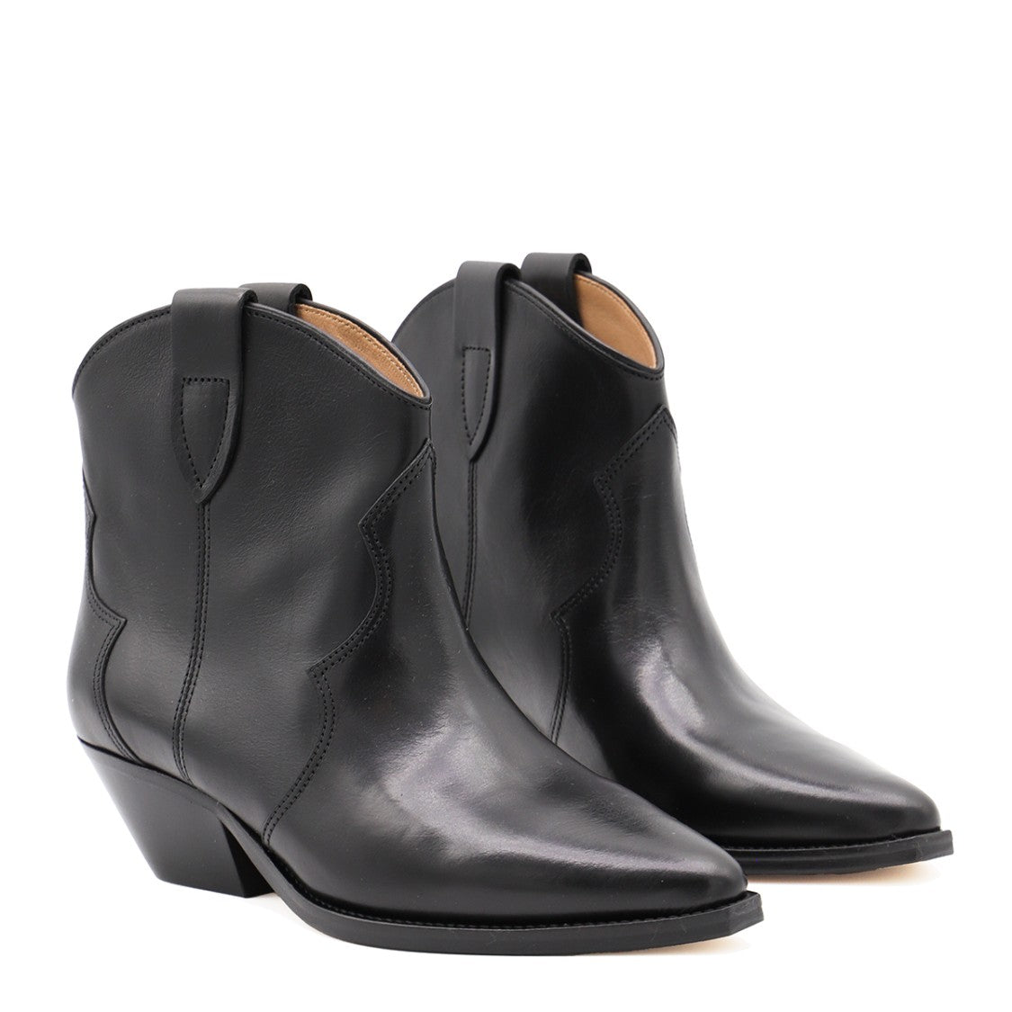 Isabel Marant Black Leather Camperos Boots