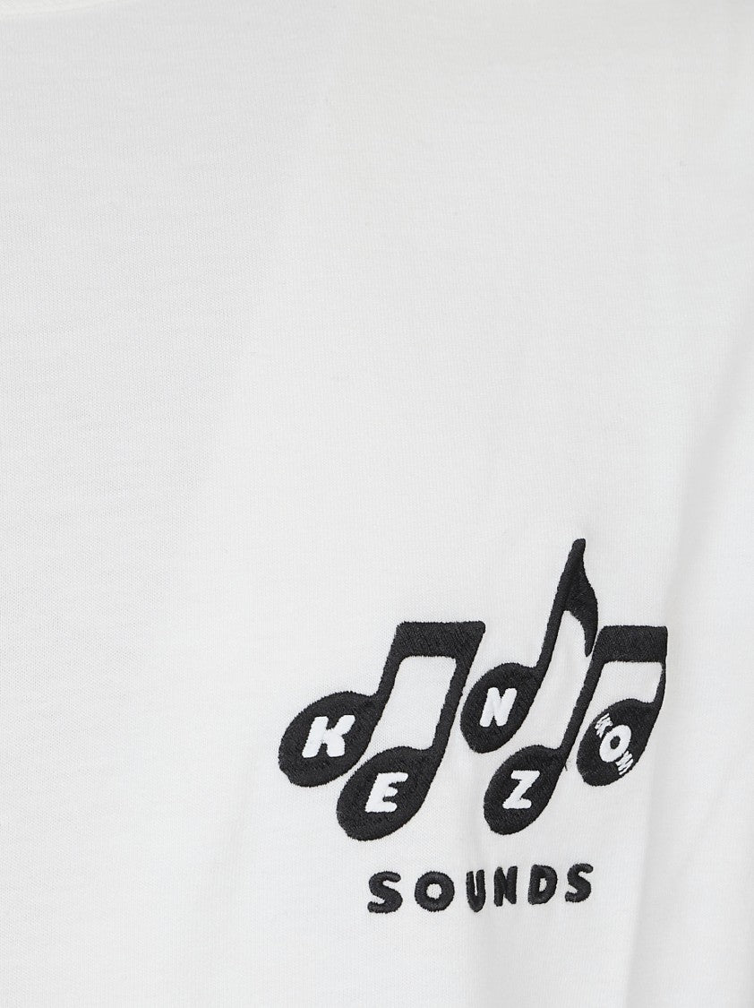 Kenzo Short-Sleeve Crew Neck T-Shirt With Embroidered Design