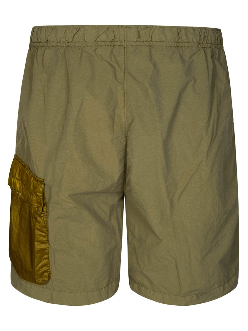 C.P. Company Olive Bermuda Tasca Cargo Shorts