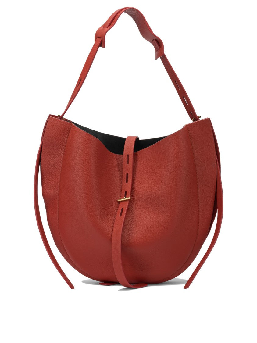 Minobossi Bordeaux Calfskin Shoulder Bag