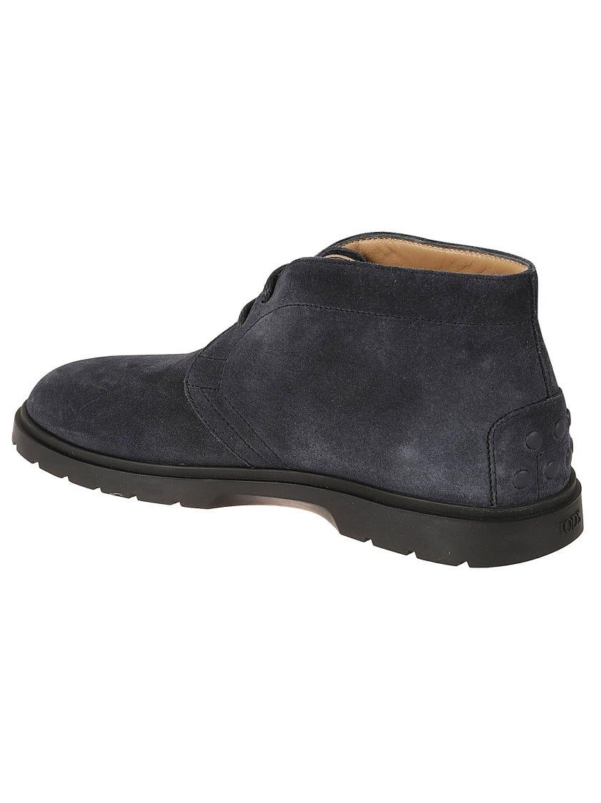 Tod's Suede Calfskin Flat Shoes