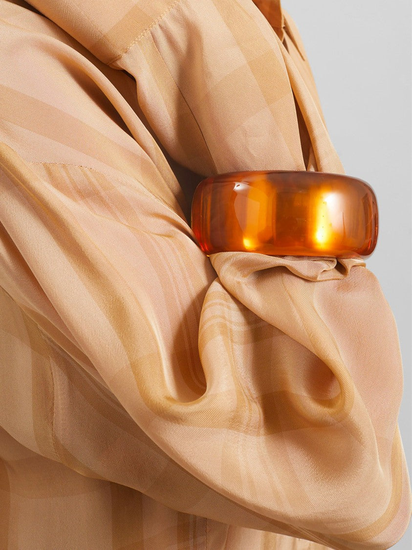 The Frankie Shop Amber Glossy Finish Resin Bracelet