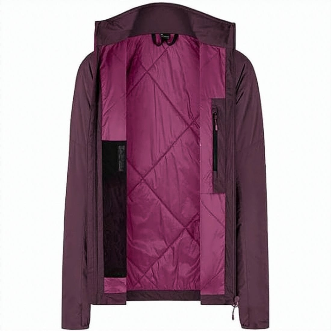 Montura Burgundy Fitted Montura Jacket With Quilted Interior