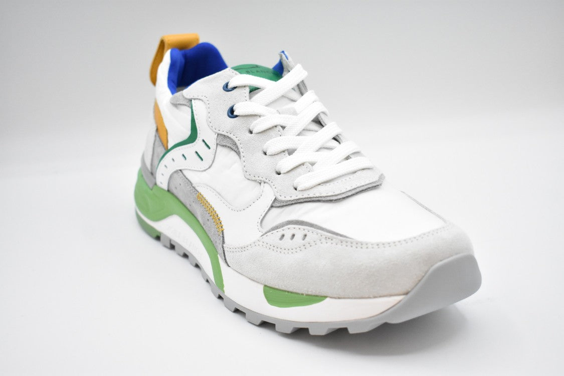 Voile Blanche Blue Green Ochre Suede Blend Sneakers