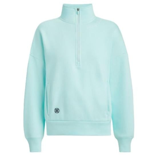 Gfore Quarter-Zip High Collar Sweatshirt With Kangaroo Pocket