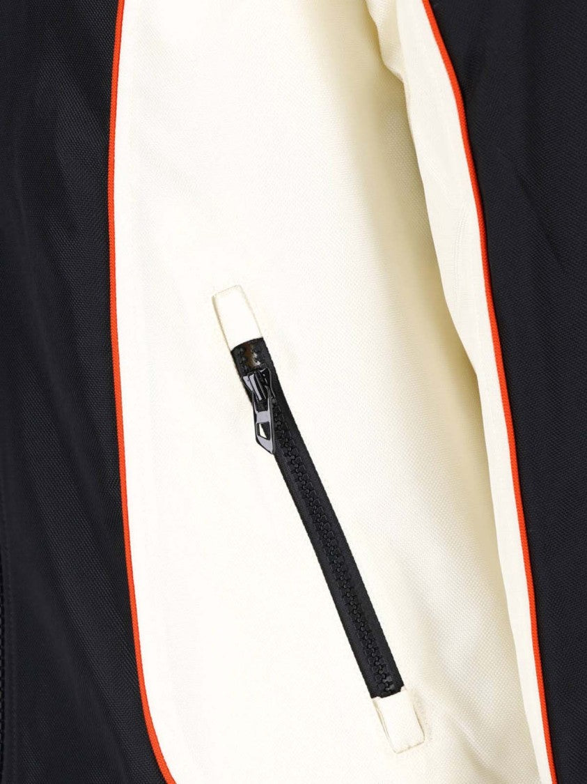 Diesel Color-Block Black Jacket With Red Piping