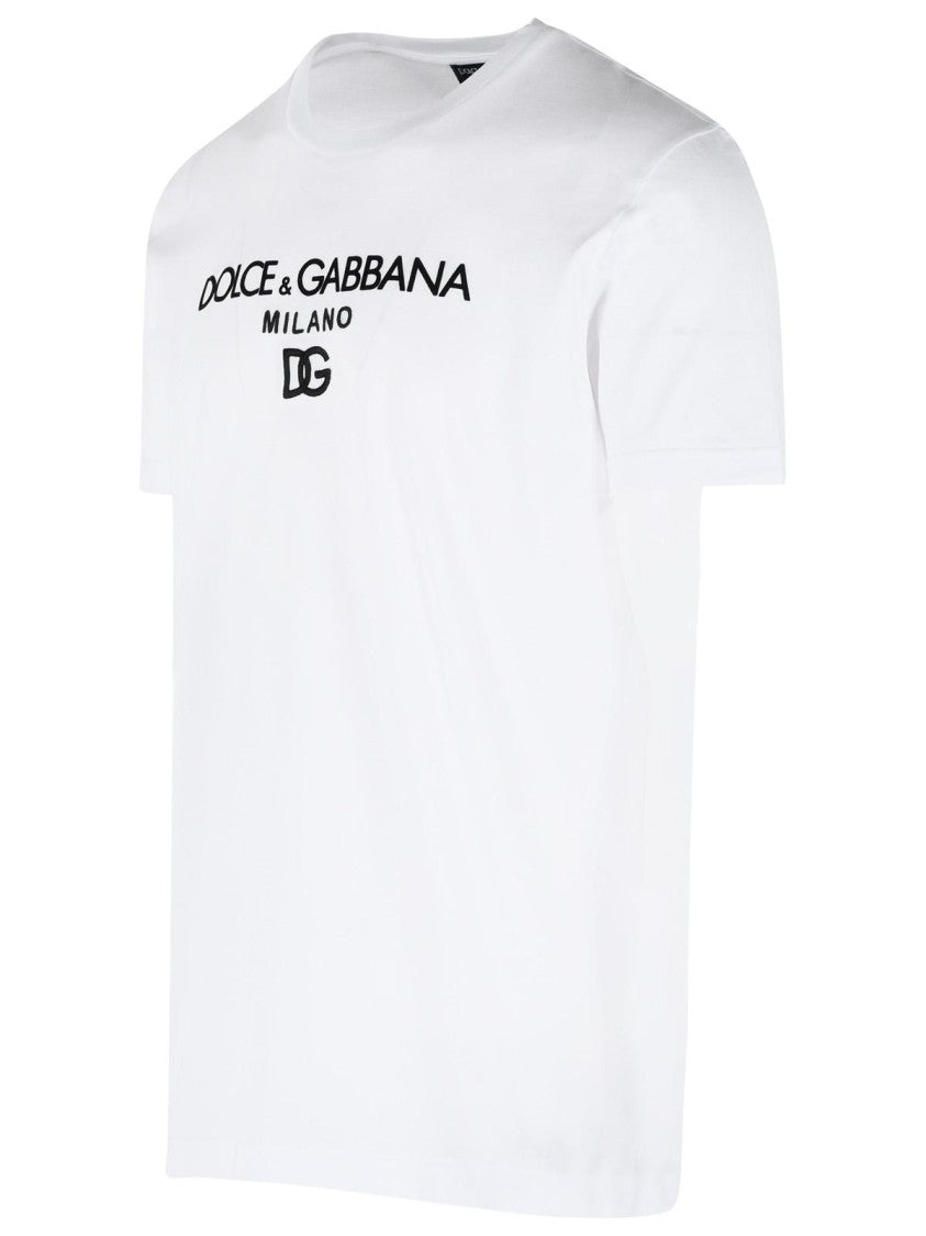 Dolce & Gabbana White Cotton T-Shirt