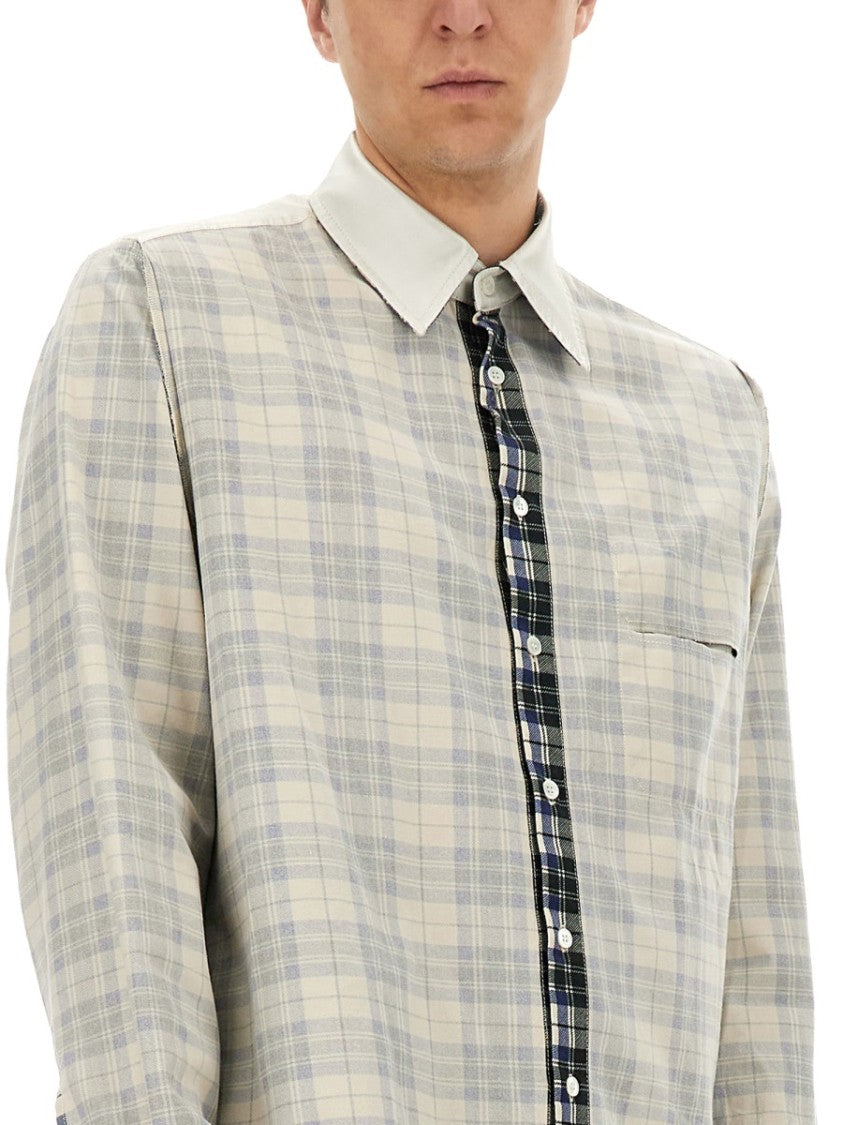 Mm6 By Maison Margiela Plaid Shirt With Classic Collar