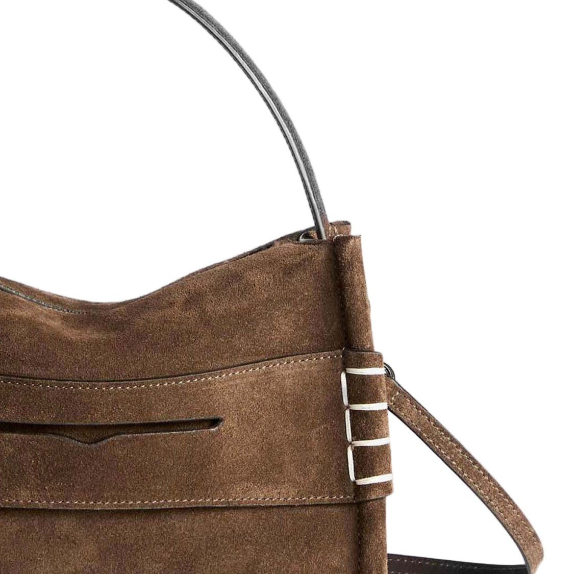 J. W. Anderson Structured Suede Calfskin Bag With Adjustable Strap