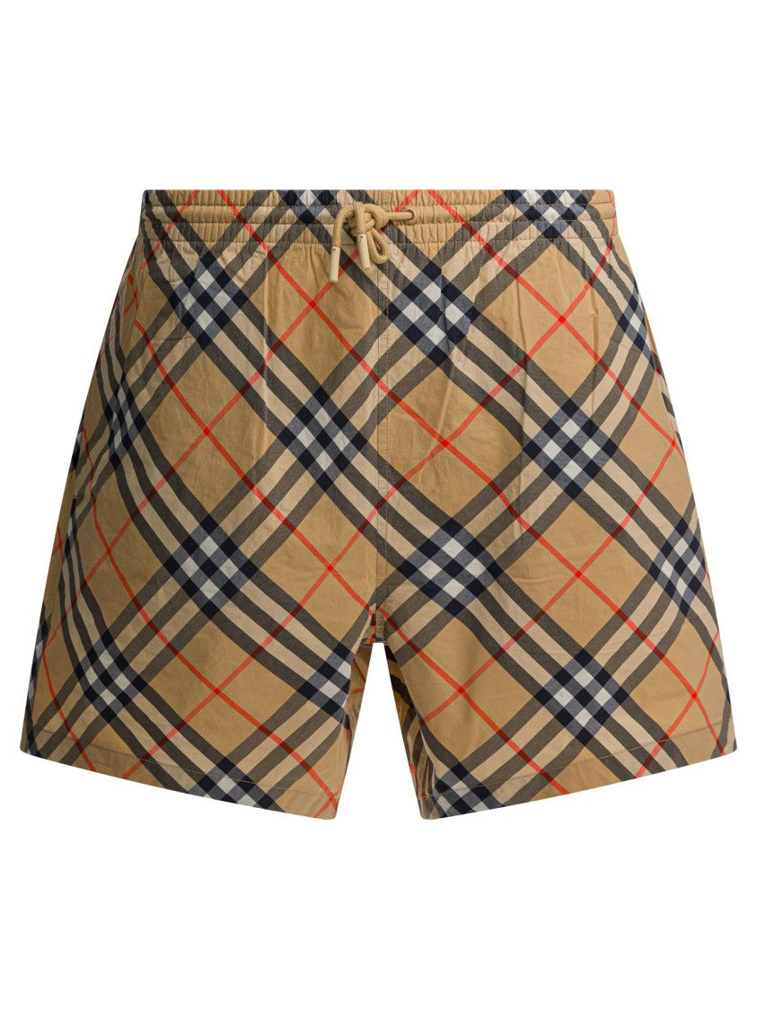 Burberry "Check" Beach Shorts