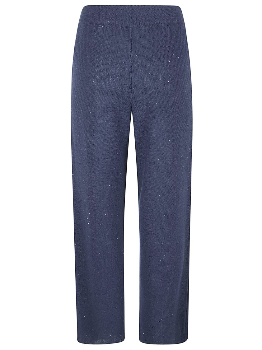 Fabiana Filippi Cropped Wide-Leg Trousers With Subtle Shimmer