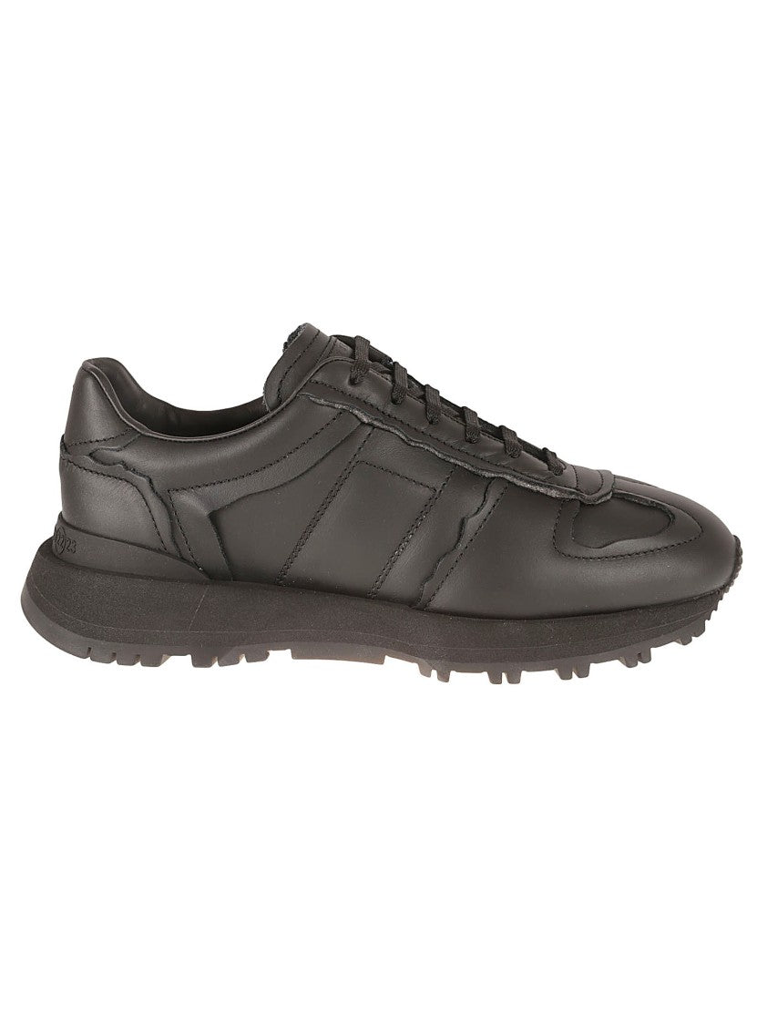 Maison Margiela Sporty Black Sneakers With Design
