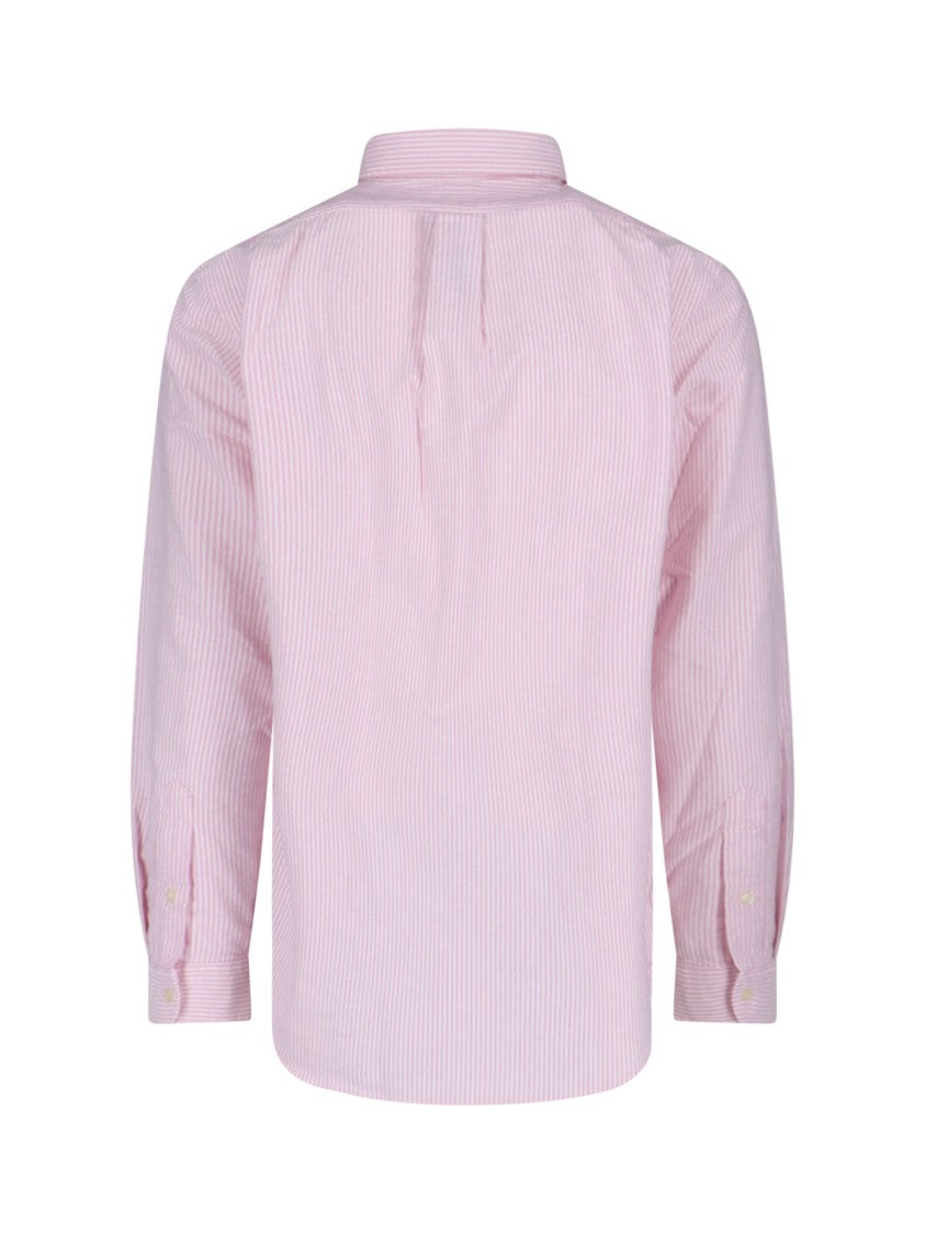 Polo Ralph Lauren Classic Button-Down Pink Shirt With Long Sleeves