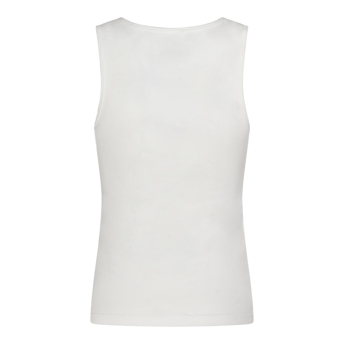 Mm6 By Maison Margiela Fitted Cotton Tank Top
