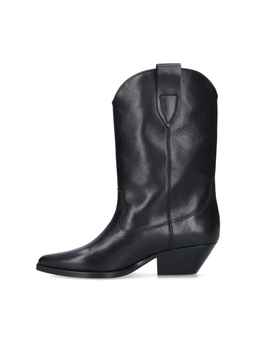 Isabel Marant Black Duerto Calf Leather Boots