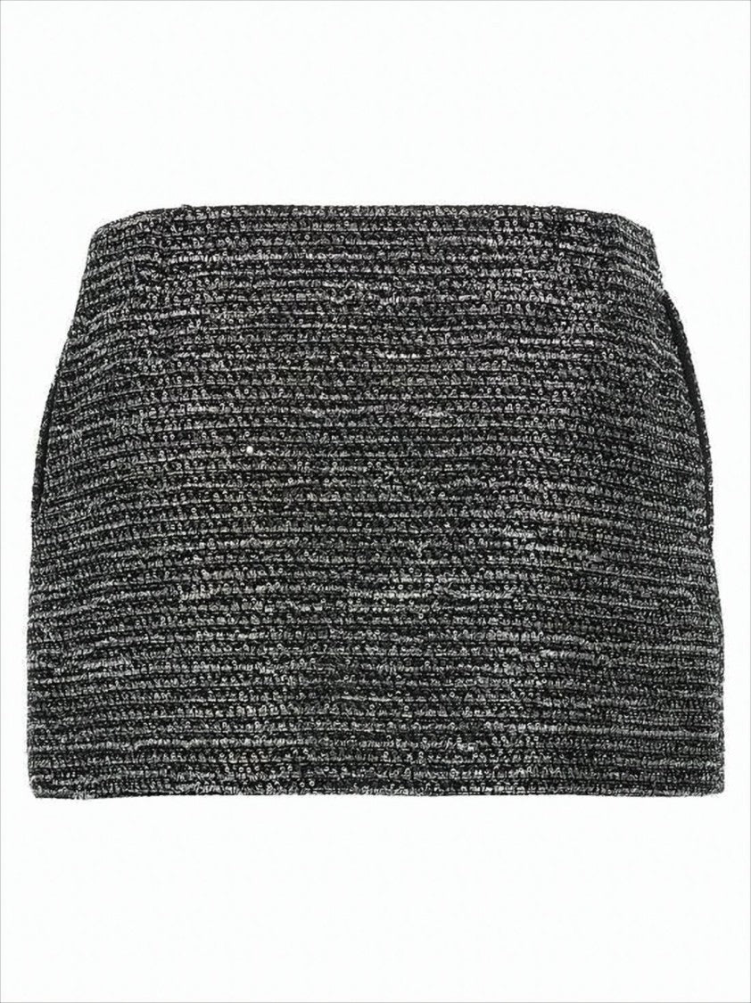 Gucci Textured Black Mini Skirt