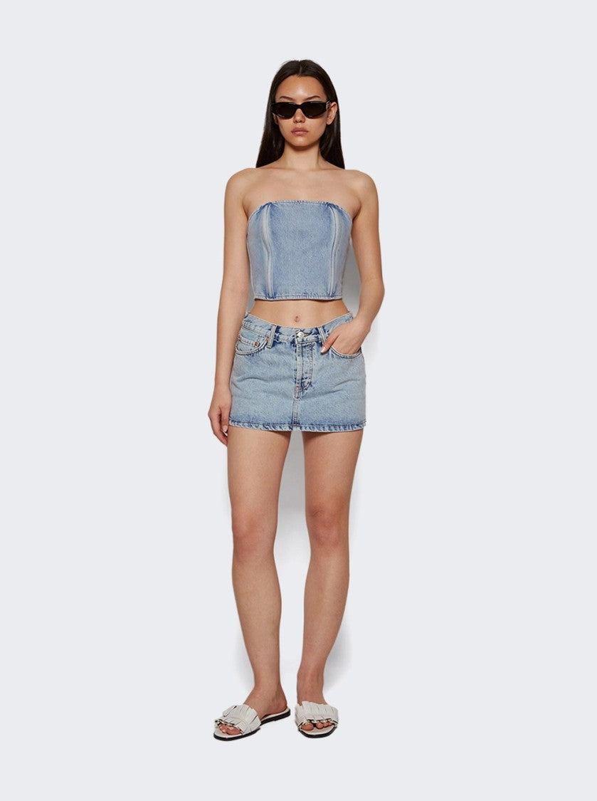 Wardrobe.Nyc Denim Tube Top Blue