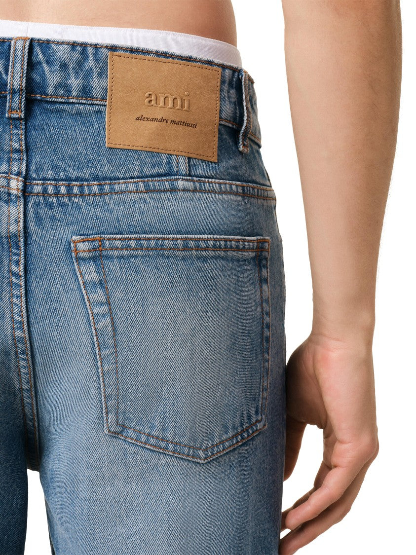 Ami Light Blue Relaxed Fit Jeans