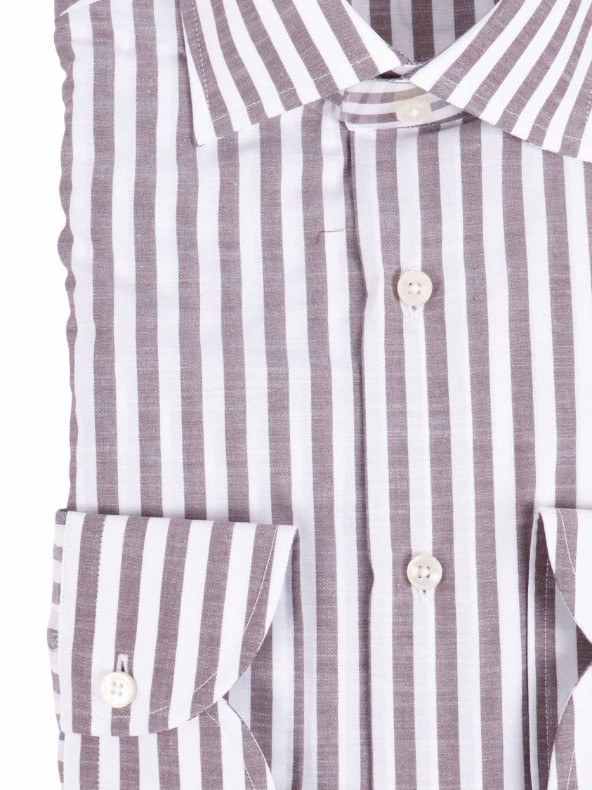 Xacus Vertical Striped Structured Collar Shirt