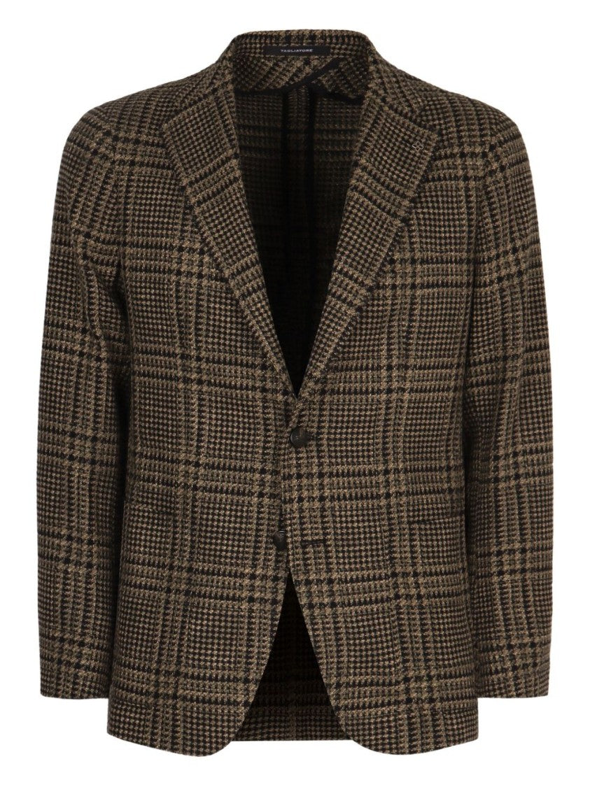 Tagliatore Structured Black Jacket With Minimalist Design