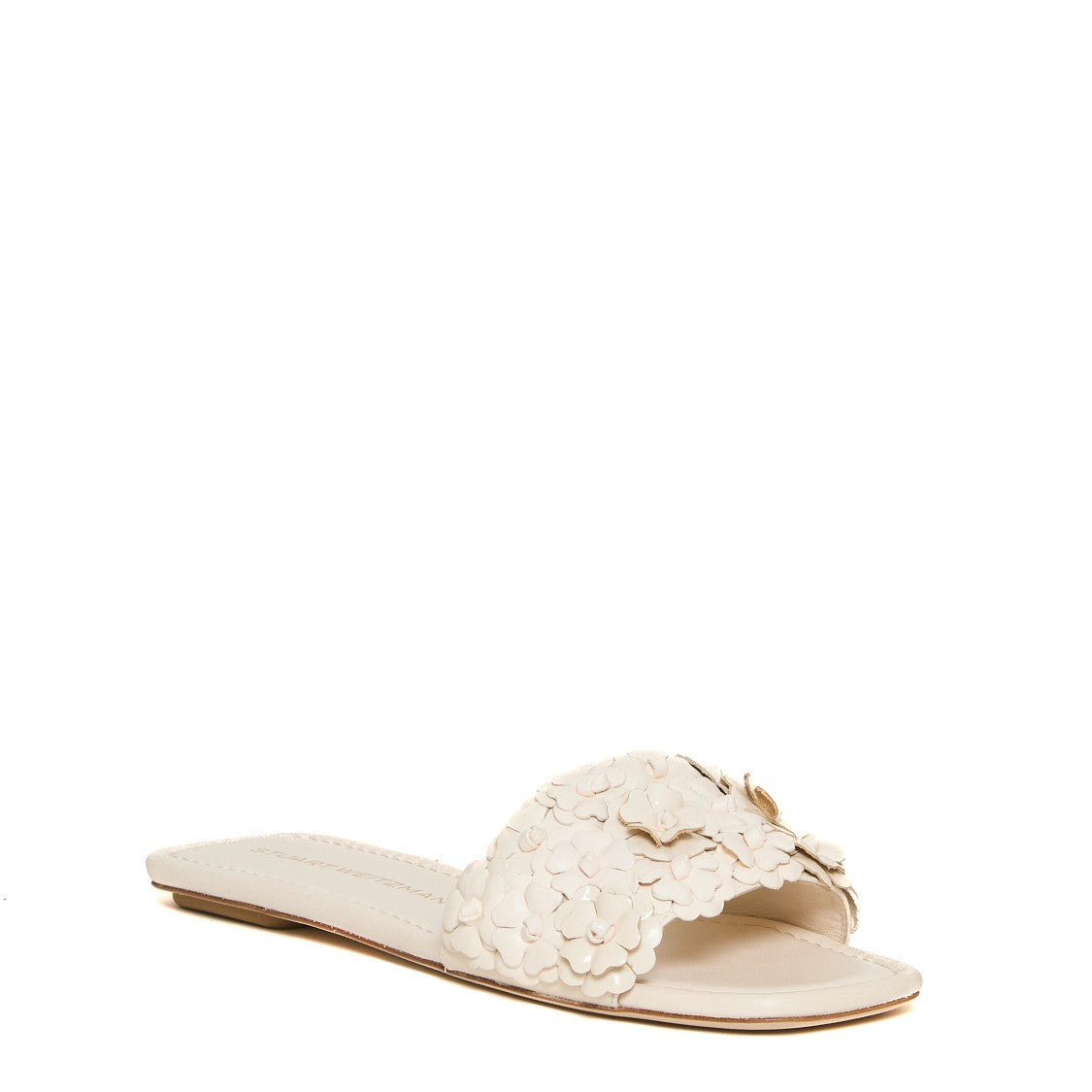 Stuart Weitzman Beige Slipper With Roses