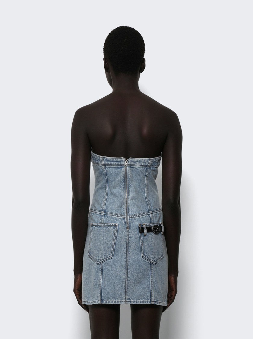 Coperni X Disney Crown Denim Dress - Blue