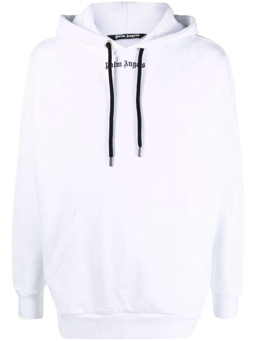 Palm Angels Logo-Print Drawstring Hoodie