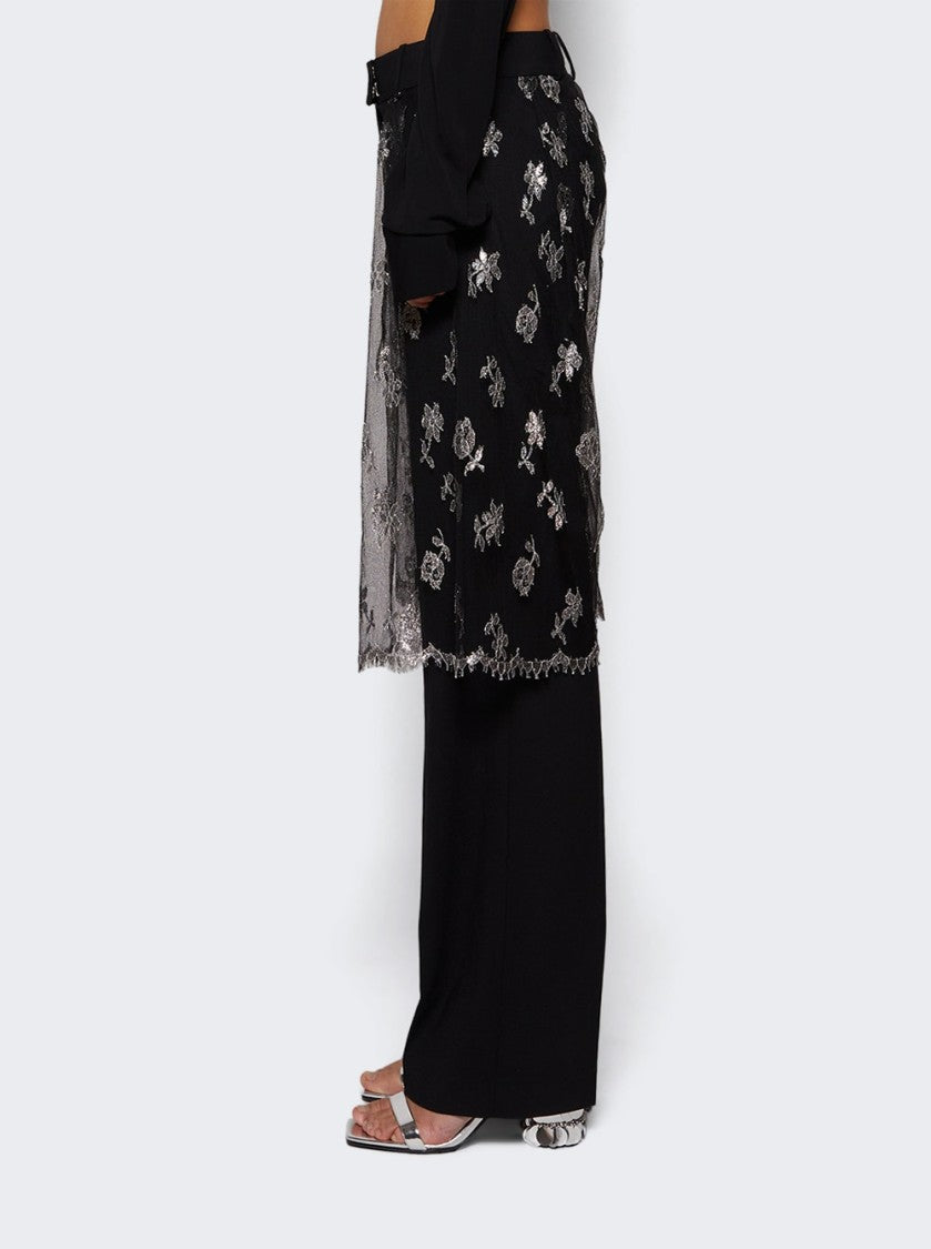 Christopher Esber Lace Sarong Trouser Black