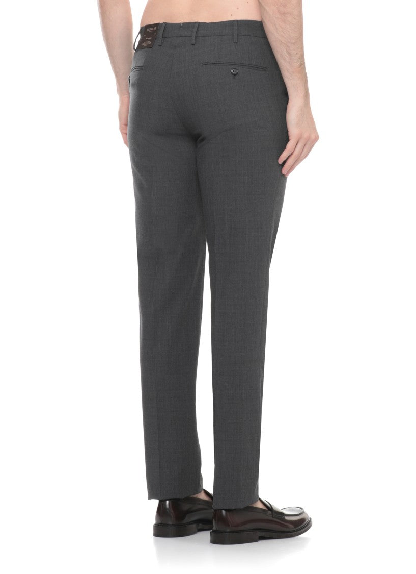 Incotex Grey Wool-Blend Pants