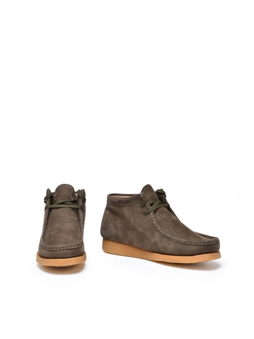Sebago Green Leather Koala Boots