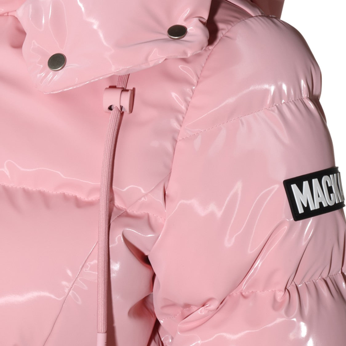 Mackage Glossy Fitted High Collar Puffer Down Jacket