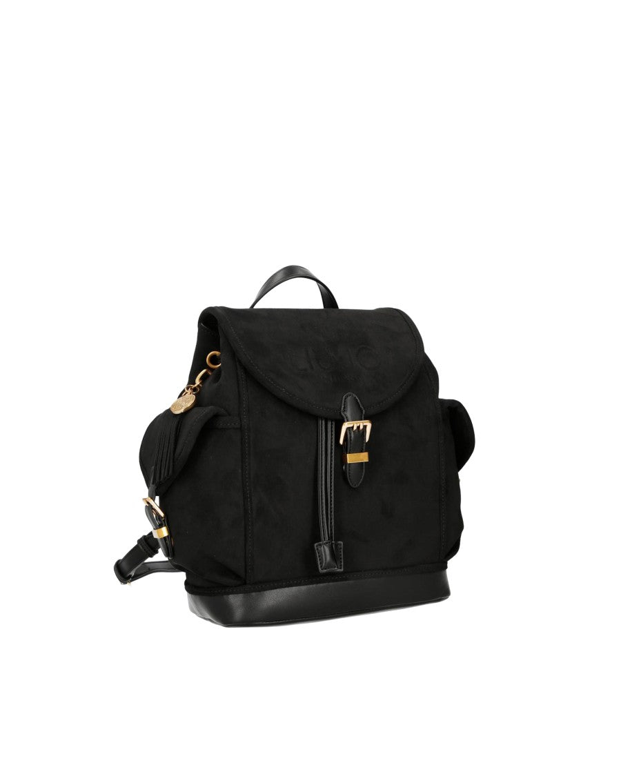 Liu Jo Nero Suede-Effect Eco-Leather Backpack