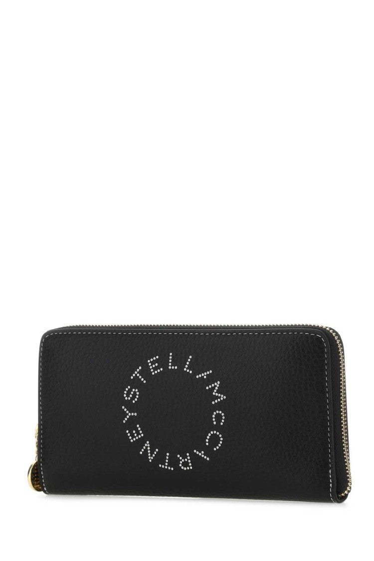 Stella Mccartney Black Grainy Mat Wallet