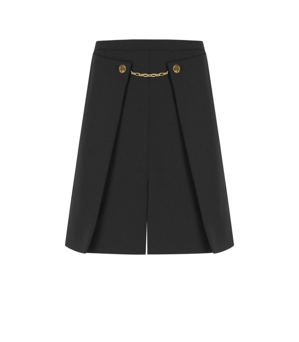 Ganni Twill Black Mini Skirt
