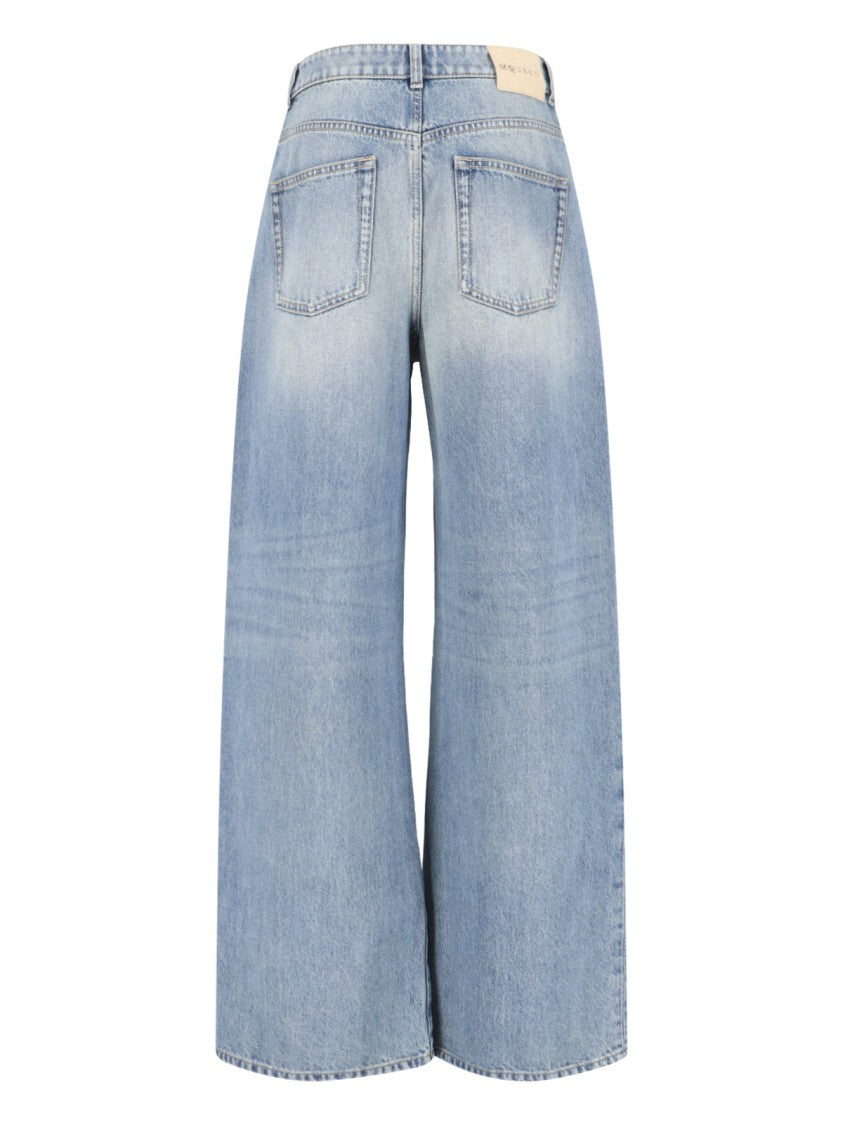 Alexander Mcqueen Wide-Leg Jeans – Light Blue