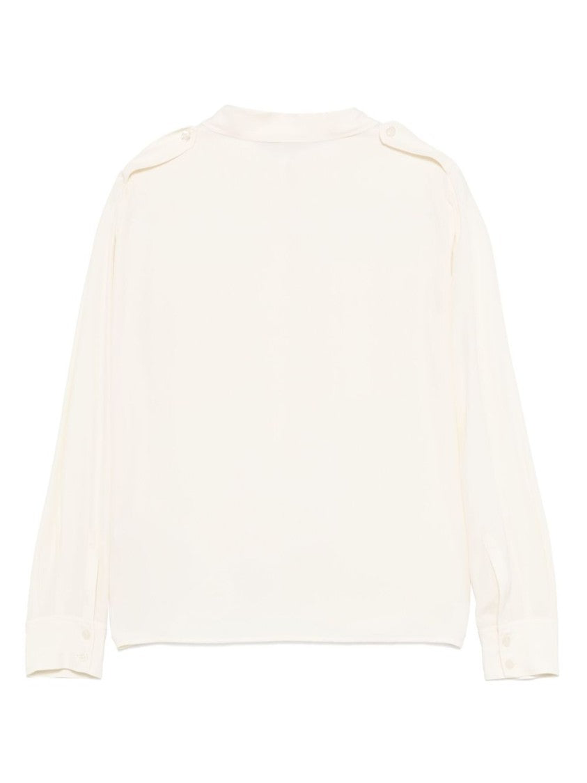 Liu Jo Classic Button-Up White Shirt With Refined Detail
