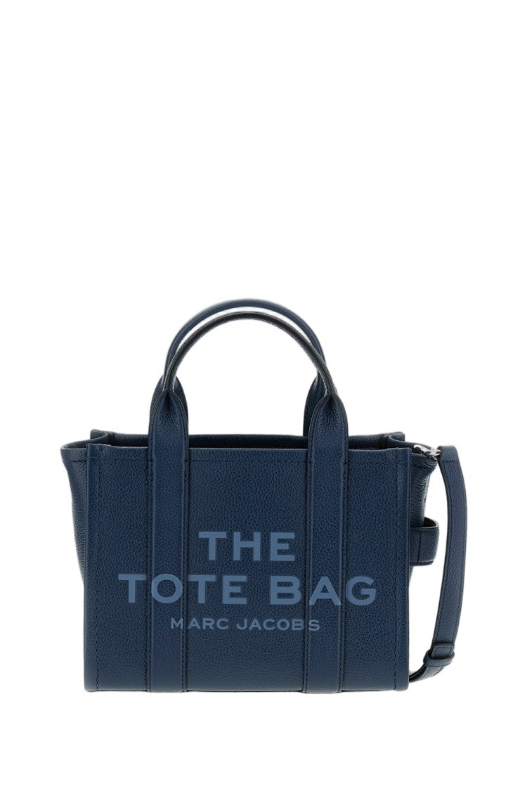 Marc Jacobs Compact Blue Full-Grain Leather Tote Bag
