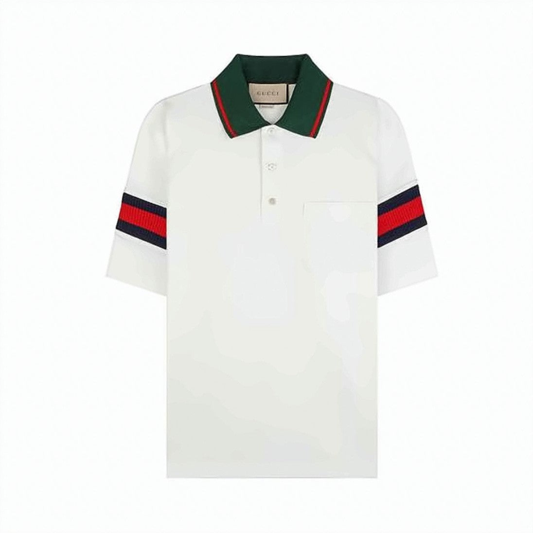 Gucci Short-Sleeve Polo Shirt With Contrasting Collar