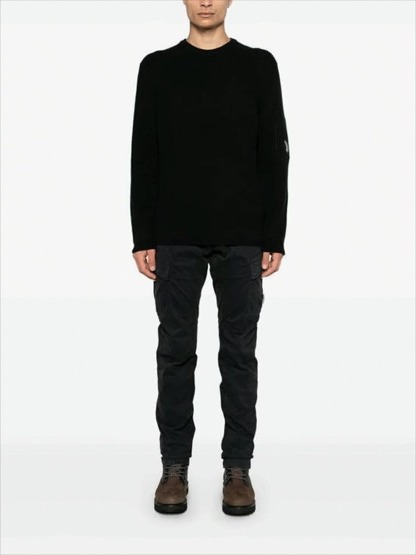 C.P. Company Straight Fit Pants With Cargo-Style Pockets And Matte Finish