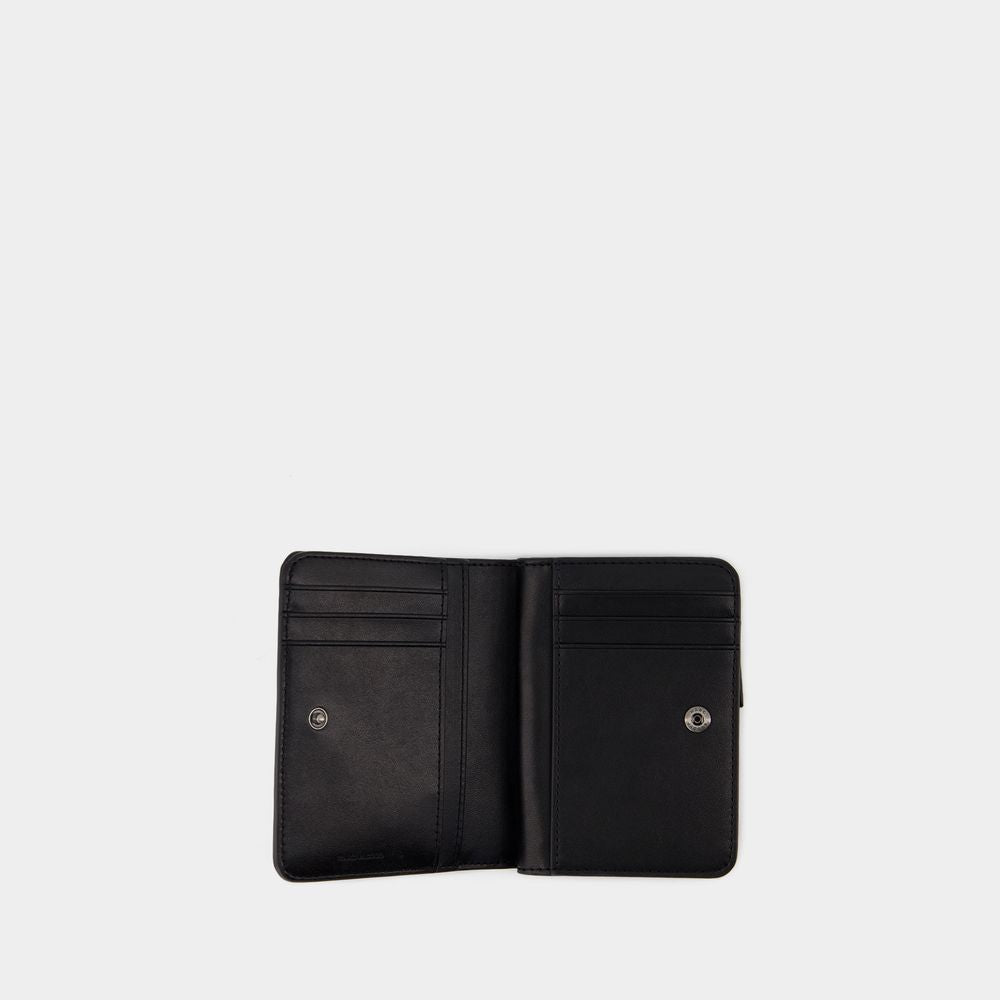 Marc Jacobs The Mini Compact Wallet - Leather - Black