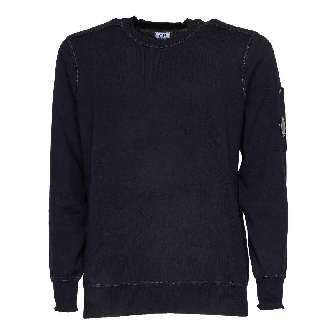 C.P. Company Sea Island Cotton Crewneck Lens Sweatshirt
