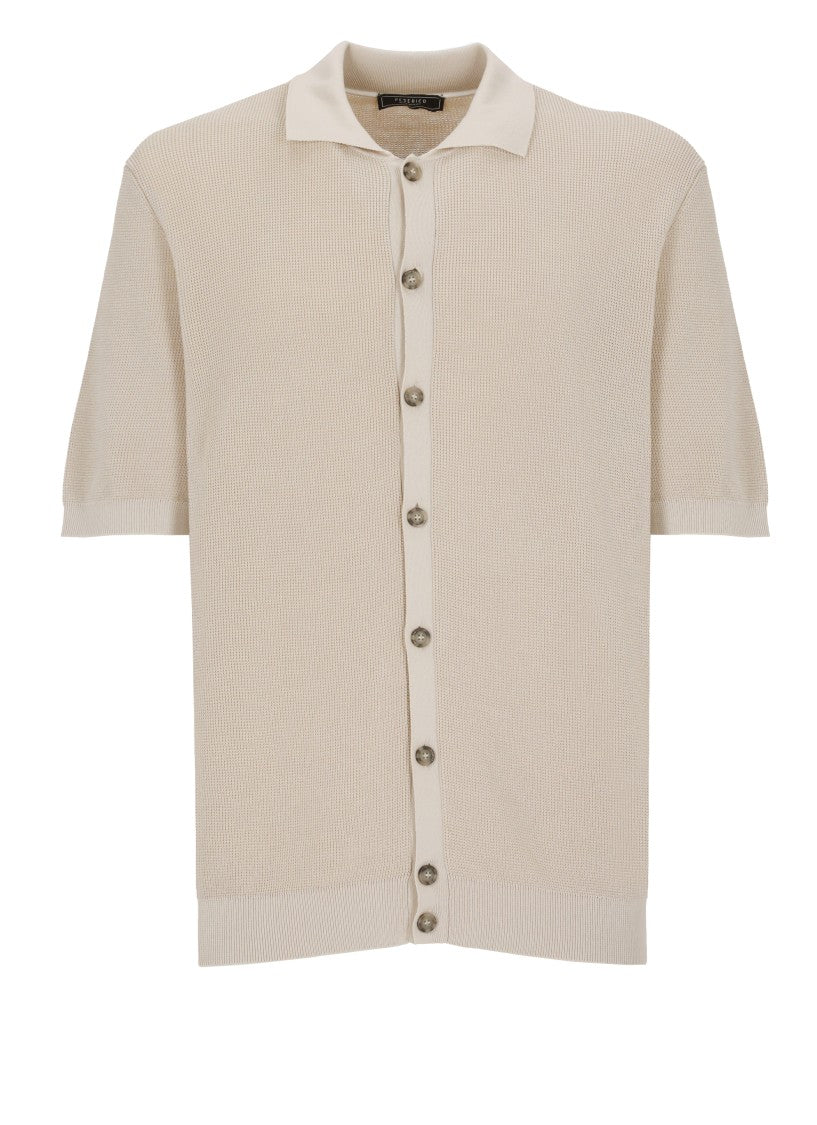 Peserico Beige Cotton Shirt