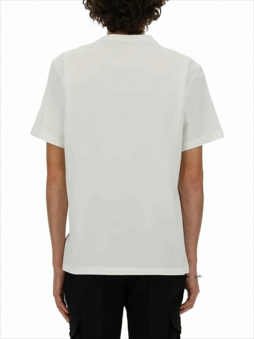 Alexander Mcqueen Graphic Print Short-Sleeve T-Shirt With Architectural Design