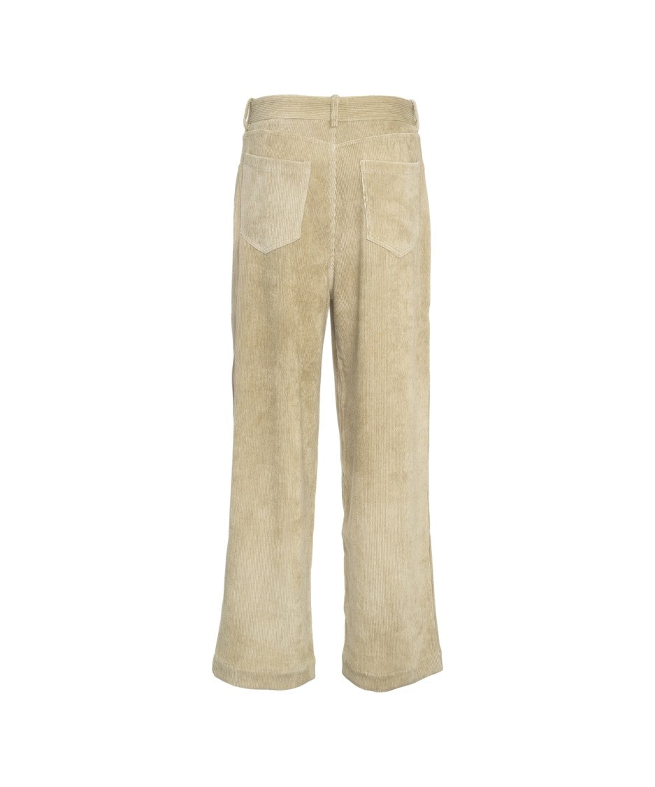 Roberto Collina Wide-Leg Corduroy Trousers With Silhouette