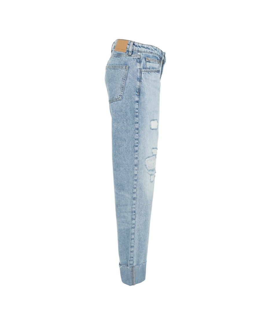 Seventy + Mochi Wide-Leg 'Stevie Turn Up' Jeans