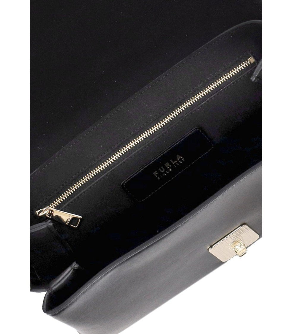 Furla Meridiana M Black Crossbody Bag