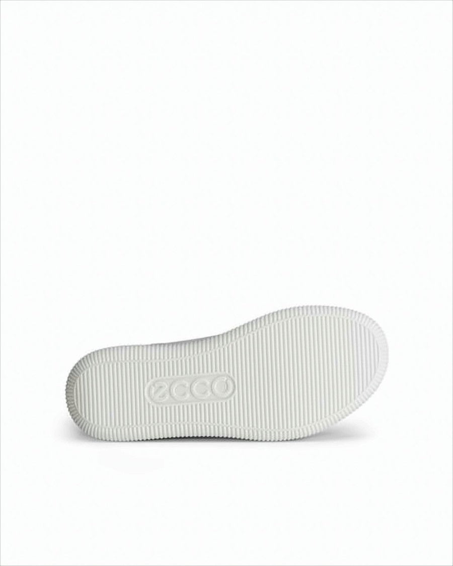 Ecco White Ecco Sneakers With Leather Upper