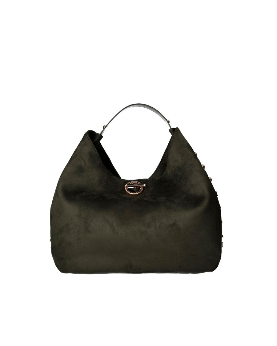 Liu Jo Forest Green Studded Microfiber Hobo Bag