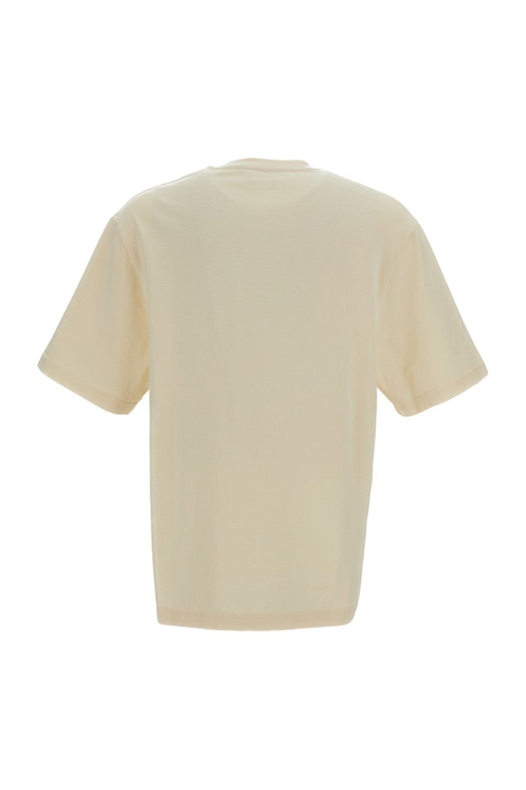 Jacquemus Classic Crew Neck Yellow T-Shirt With Short Sleeves